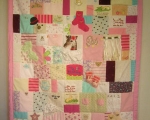 quilts made of baby clothes