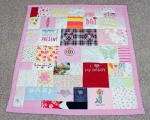 quilts made out of baby clothes