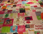 quilts made of baby clothes