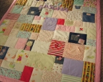 baby clothes memory quilt