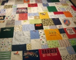 baby clothes memory quilt