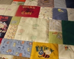 baby clothes memory quilt