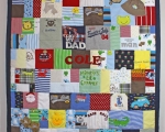 quilt made from old baby clothes