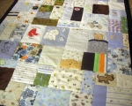 how to make a quilt out of baby clothes