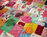 how to make a quilt out of baby clothes