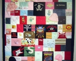 quilt made from baby clothes