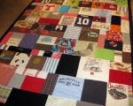 quilt made from baby clothes