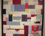 quilt made from baby clothes