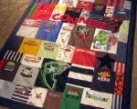 quilt made from baby clothes