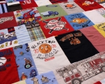 quilt made from baby clothes