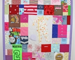 make a quilt out of baby clothes