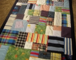 make a quilt out of baby clothes