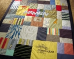 make a quilt out of baby clothes