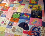 make a quilt out of baby clothes