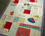 quilts made out of baby clothes