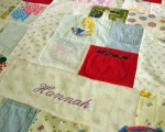 quilts made out of baby clothes