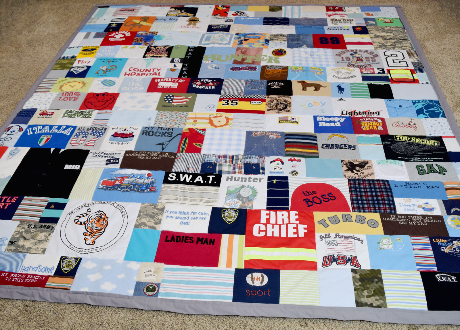 Baby Clothes Quilt Pictures | T Shirt Quilt Pictures | Jelly Bean